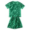 Officiële Voetbalshirt + Korte Broek Doelman Brazilië 2024 Groene - Kids